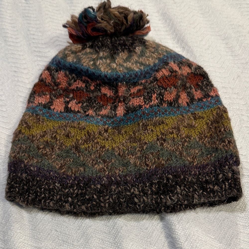 Peruvian Connection Multicolor Knit Hat - Picture 2 of 3
